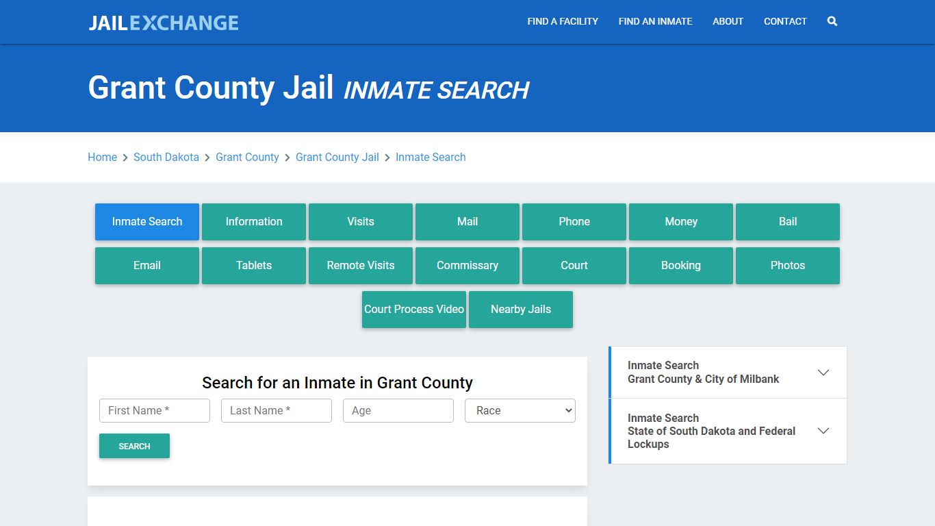 Grant County Jail, SD Inmate Search: Roster & Mugshots