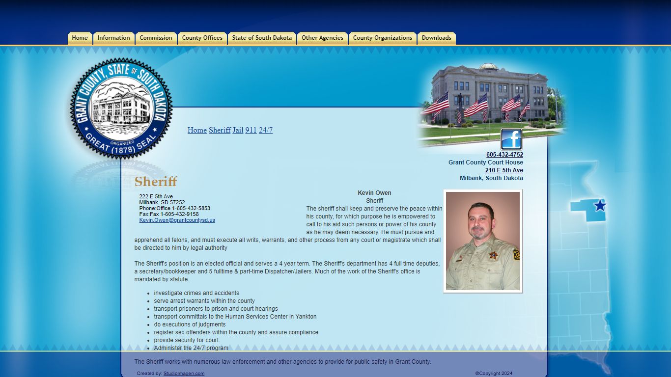 Grant County of South Dakota: Sheriff